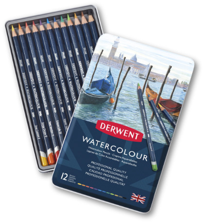 Derwent Watercolour Pencils Tin 12