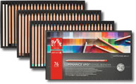 Caran D'Ache Luminance 6901 Permanent Colour Pencil Box of 76