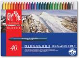 Caran D'ache Neocolor II Watersoluble Wax Pastels Tin of 40