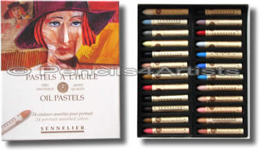 Sennelier Oil Pastels - Box 24 Portrait / Skin Colours