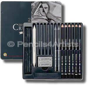 Cretacolor Black Box Charcoal & Graphite Set