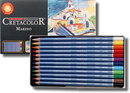 Cretacolor Marino Fine Art Watercolor Pencils Tin of 12
