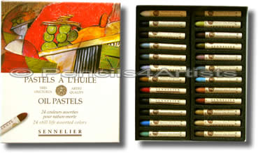 Sennelier Oil Pastels - Box 24 Still Life Colours