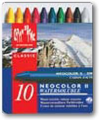 Caran D'ache Neocolor II Watersoluble Wax Pastels Tin of 10