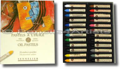 Sennelier Oil Pastels - Box 24 Assorted Colours