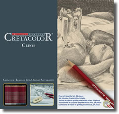 Cretacolor Fine Art Graphite Pencils Tin of 24