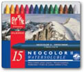 Caran D'ache Neocolor II Watersoluble Wax Pastels Tin of 15